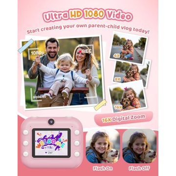 Children's Instant Print Camera for Kids 3-12