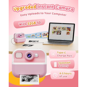 Children's Instant Print Camera for Kids 3-12