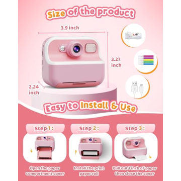 Children's Instant Print Camera for Kids 3-12