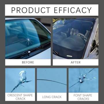 Windshield Crack Repair Kit Quick Fix for Cars & Devices