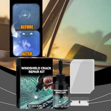 Windshield Crack Repair Kit Quick Fix for Cars & Devices