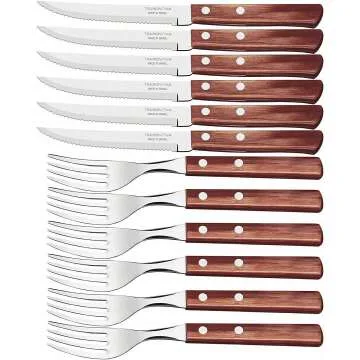 Tramontina 12-Piece BBQ Set with Knives & Forks