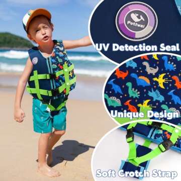 Pottwal Kids Swim Vest - Secure & Fun Water Aid