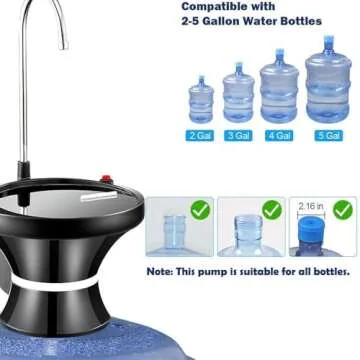 Electric Drinking Water Dispenser Pump for 2-5 Gallon Jugs