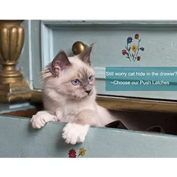 RV Cabinet latches and Catches/Drawer Latch Universal Push-to-Close Grabber Catch, Baby or Cat Proof Ideal for Motorcoach,RV Motorhome,Boat,Camper,Trailor,Home,OEM Replacement (8)