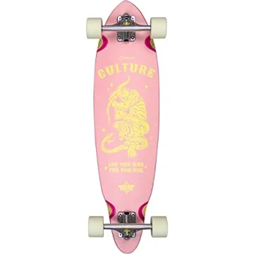 Dusters California Culture Pink/Yellow Complete Longboard 33"