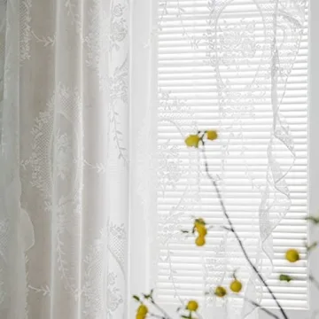 Vintage Floral Sheer Panels for Romantic Decor
