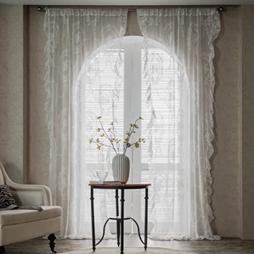 Vintage Floral Sheer Panels for Romantic Decor