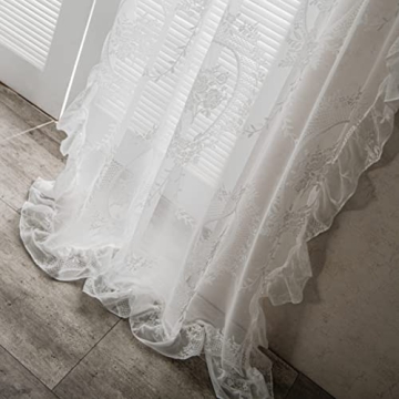 Vintage Floral Sheer Panels for Romantic Decor