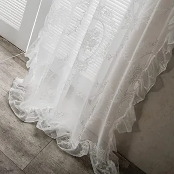 Vintage Floral Sheer Panels for Romantic Decor