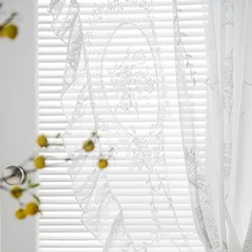 Vintage Floral Sheer Panels for Romantic Decor