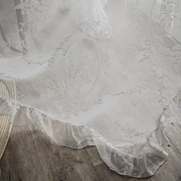 Vintage Floral Sheer Panels for Romantic Decor