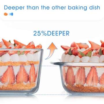 NUTRIUPS Mini Glass Baking Dish for Convenient Cooking
