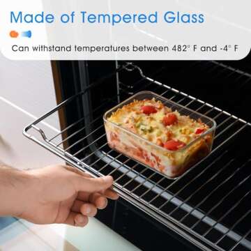 NUTRIUPS Mini Glass Baking Dish for Convenient Cooking