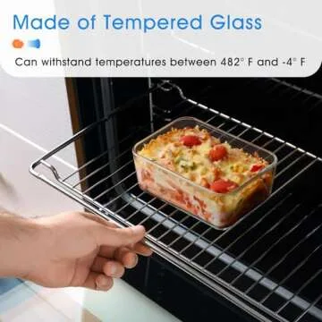 NUTRIUPS Mini Glass Baking Dish for Convenient Cooking