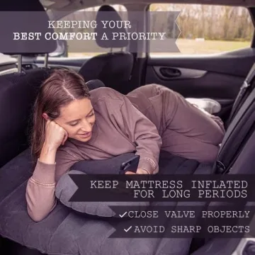 Zone Tech Inflatable Car Mattress for Travel Comfort