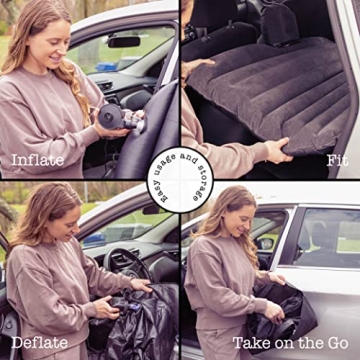 Zone Tech Inflatable Car Mattress for Travel Comfort