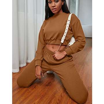 BORIFLORS Stylish Women's 2 Piece Tracksuit Set