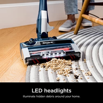 Shark HZ3002 Stratos Ultralight Corded Stick Vacuum with DuoClean PowerFins HairPro, Self-Cleaning Brushroll, & Odor Neutralizer Technology, Navy