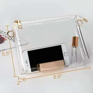 BS-VOG Clear Purse - Stylish Stadium Approved Crossbody Bag