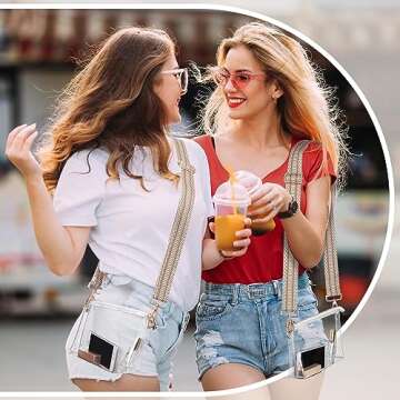 BS-VOG Clear Purse - Stylish Stadium Approved Crossbody Bag