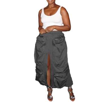 Trendy High Waist Cargo Skirt for Everyday Style