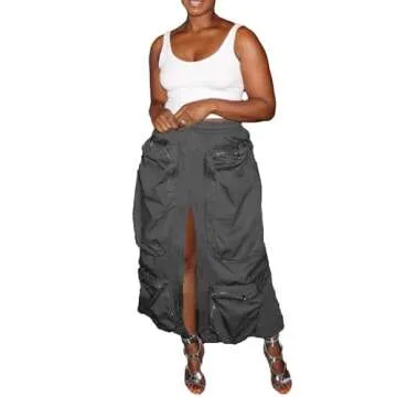 Trendy High Waist Cargo Skirt for Everyday Style