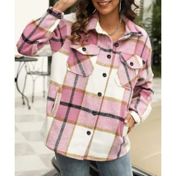 Stylish Women's Flannel Shacket for Warmth and Comfort