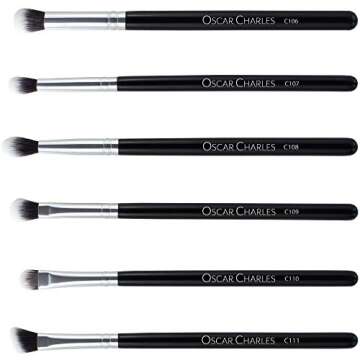 Oscar Charles Professional Makeup Brush Set with Case and Blender