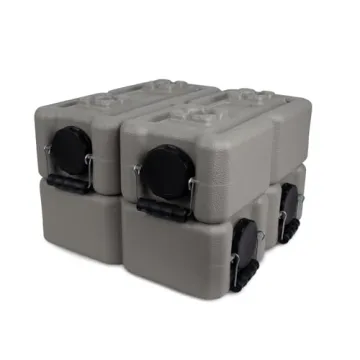 WaterBrick International Water Storage Containers | 6-Pack of Stackable 3.5 Gallon Water Container B...