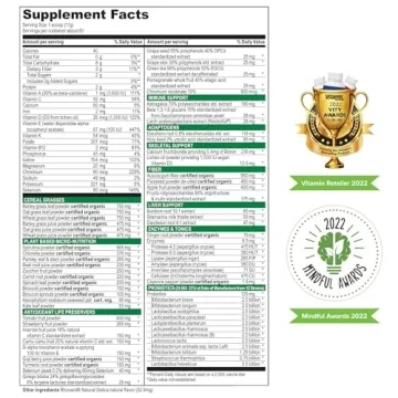 Green Vibrance Superfood Powder with 65 Nutrients for Wellness