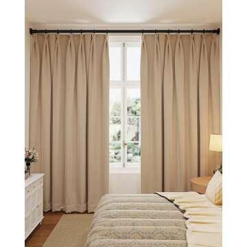 ALLZONE Tension Curtain Rods for Windows 66 to 120 Inch, Heavy Duty No Drill, Adjustable Curtain Rod...