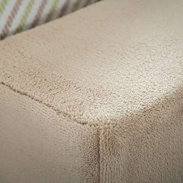 ZINUS Foam 22 Inch 4-Step Step Pet Stairs, Pet Ramp for Cats and Dogs, Large, Beige