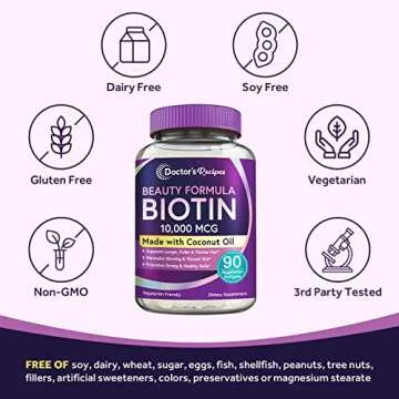 Doctor's Recipes Biotin 10,000 mcg for Hair & Skin Health