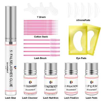 Lash Lift kit Eyelash Perm Kit,Professional Eyelash perming kit,Suitable for Salon at Home,Including...