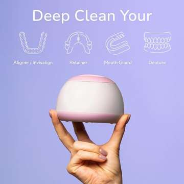 Zima Dental Pod Ultrasonic Cleaner for Retainers and Aligners