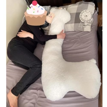Hofun4U 39 Inch Llama Plush Pillow for Cozy Comfort