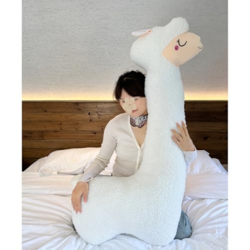 Hofun4U 39 Inch Llama Plush Pillow for Cozy Comfort