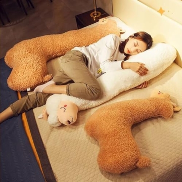 Hofun4U 39 Inch Llama Plush Pillow for Cozy Comfort