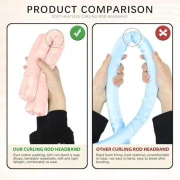 Gosuoa Heatless Curling Rod Rollers for Perfect Curls