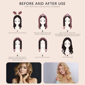 Gosuoa Heatless Curling Rod Rollers for Perfect Curls