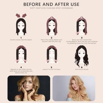 Gosuoa Heatless Curling Rod Rollers for Perfect Curls