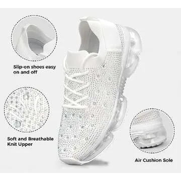 LUCKY STEP Women's Air Cushion Fashion Sneakers - Stylish & Comfy