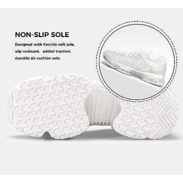 LUCKY STEP Women's Air Cushion Fashion Sneakers - Stylish & Comfy