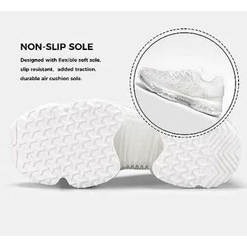 LUCKY STEP Women's Air Cushion Fashion Sneakers - Stylish & Comfy