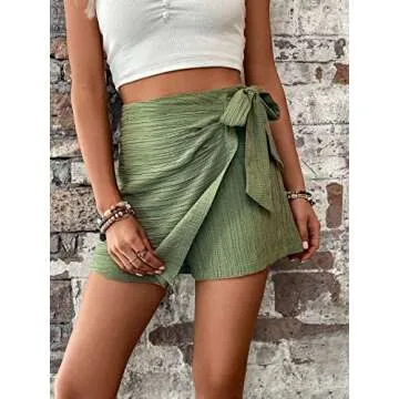 WDIRARA Women's Summer Wrap Skorts - Stylish & Comfortable