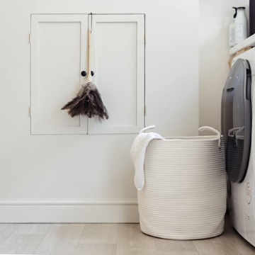 OrganiHaus Cotton Rope Basket for Toys and Blankets