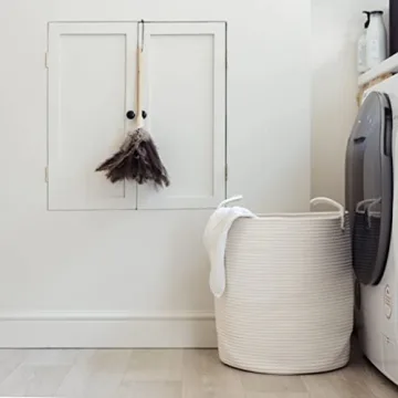 OrganiHaus Cotton Rope Basket for Toys and Blankets