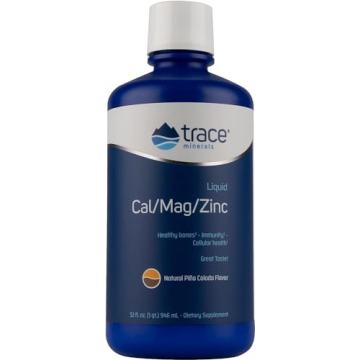 Trace Minerals | Liquid Cal/Mag/Zinc | Calcium, Magnesium, Zinc, Vitamin D3 Supplement | Supports No...