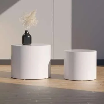 Durable KEVINSPACE Nesting Coffee Table Set for Small Spaces